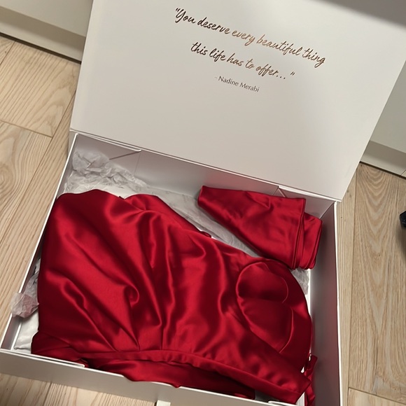 Nadine Merabi “Jessica” dress- RED - Picture 5 of 5